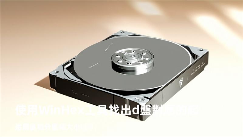 使用WinHex工具找出d盤對應的起始扇區和分區總大小、